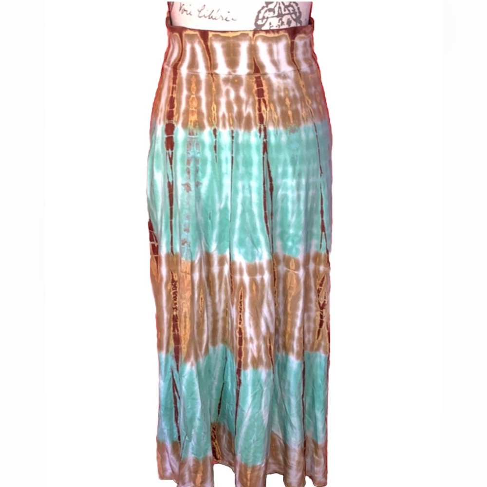 🐬Tryst Bohemian Pastel Mint Tie Dye Maxi…